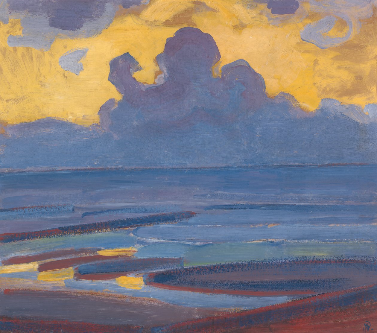 Au bord de la mer - Piet Mondrian