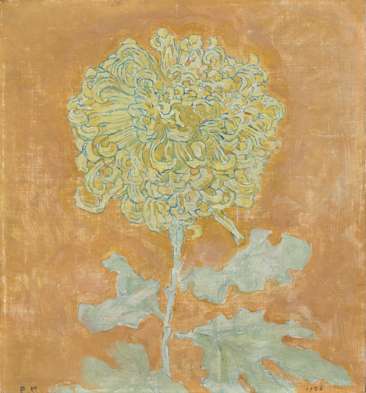 Chrysanthème, 1906-1942 - Piet Mondrian