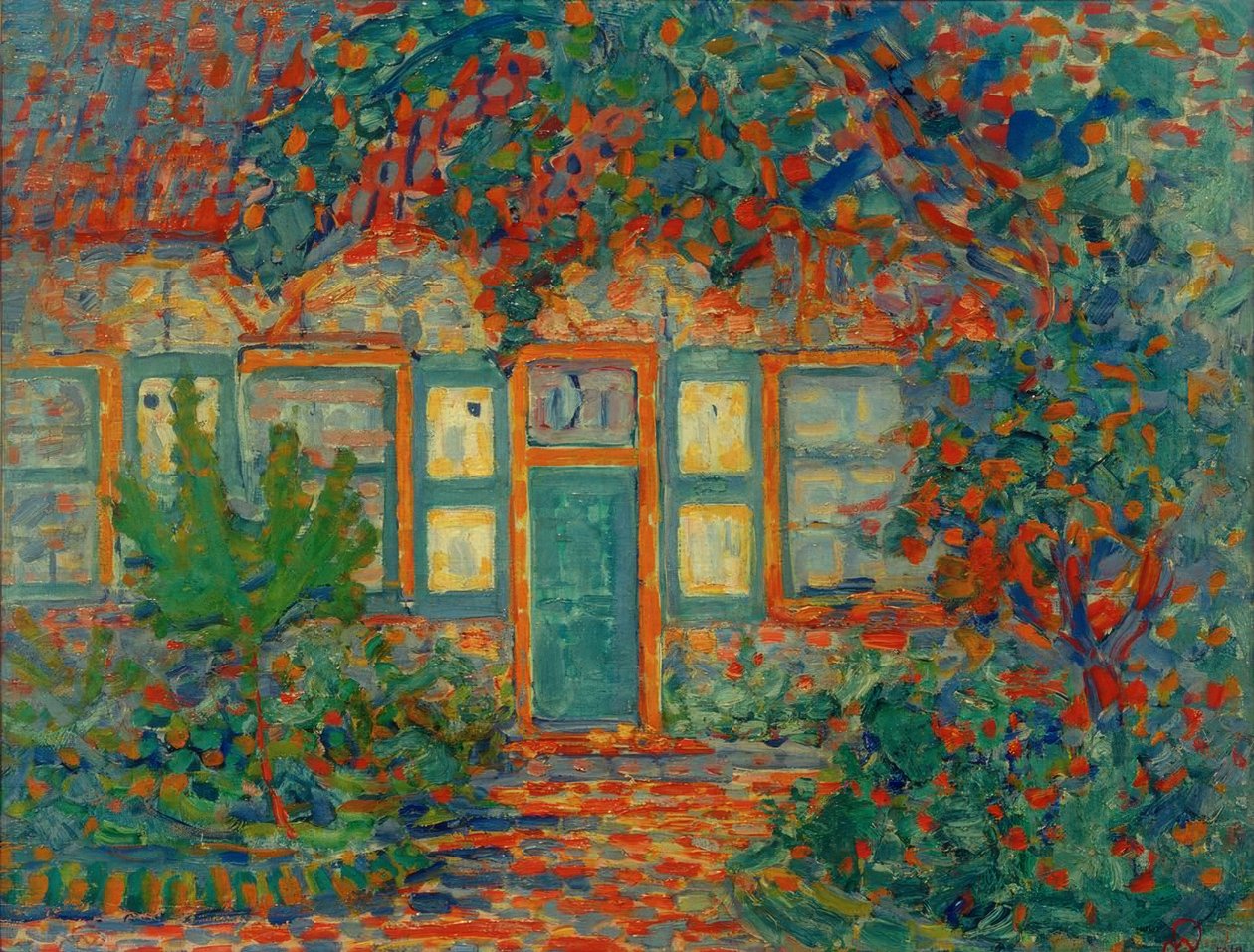Maison au soleil - Piet Mondrian