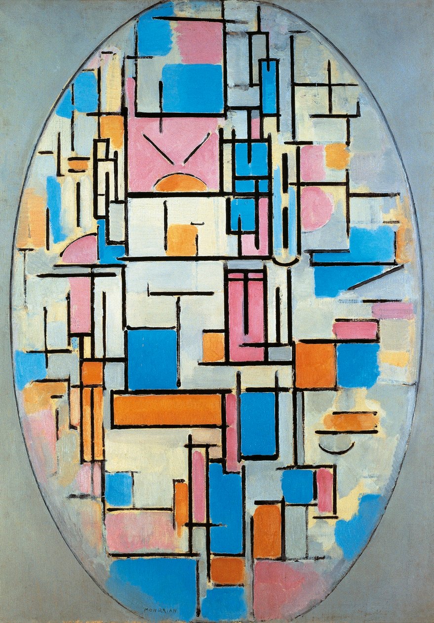 États-Unis, New York, Composition ovale - Piet Mondrian