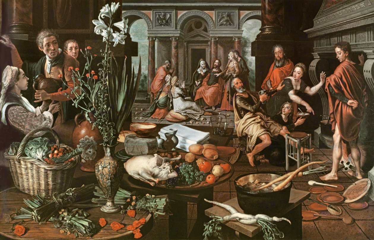 Christ dans la maison de Marthe et Marie - Pieter Aertsen