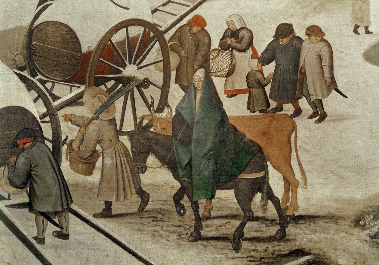Le recensement à Bethléem (détail) - Pieter Bruegel the Elder