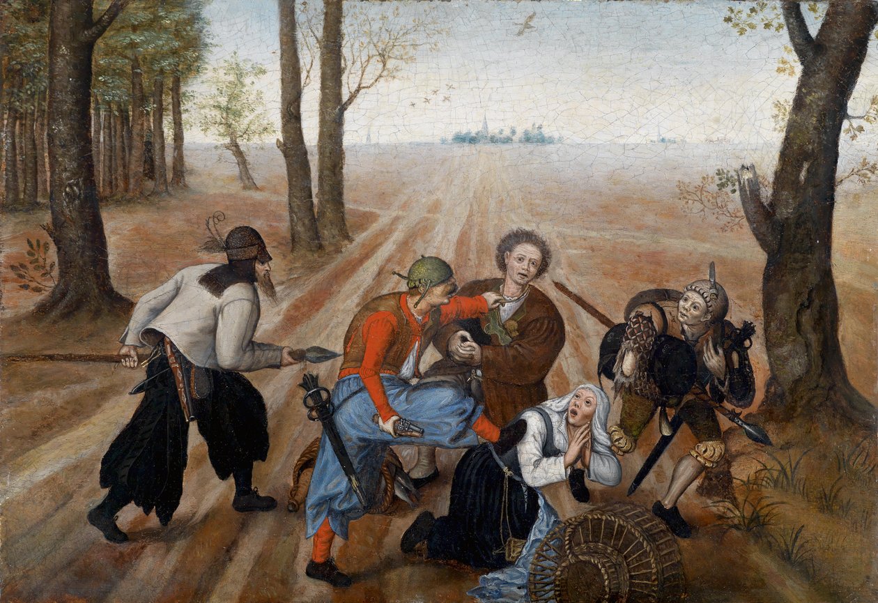 Attaque sur un couple de fermiers - Pieter Brueghel the Younger