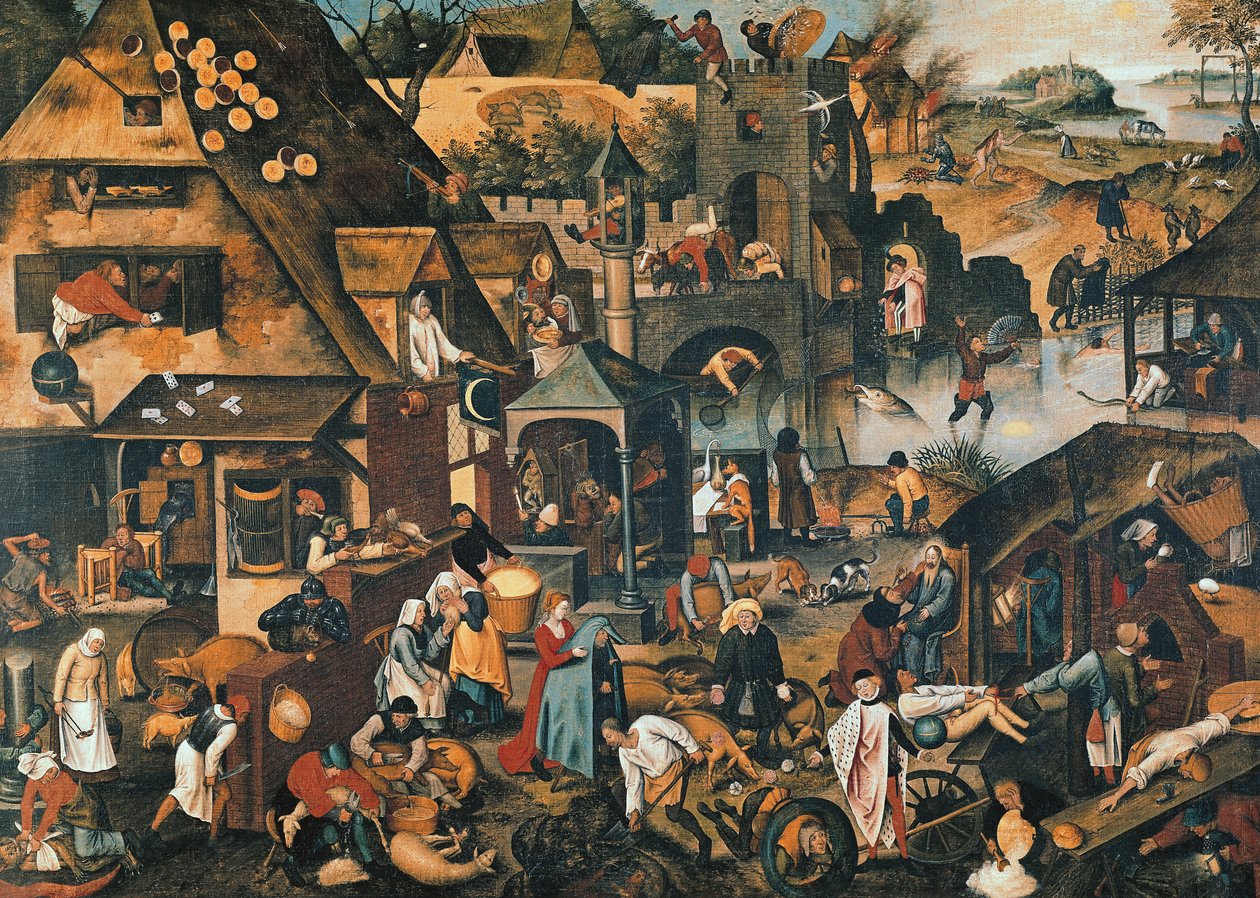 Proverbes flamands - Pieter Brueghel the Younger