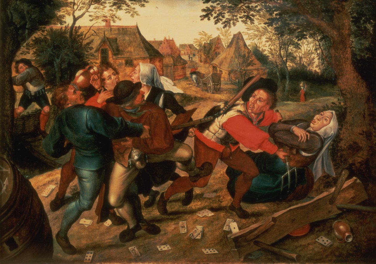 Joueurs se querellant - Pieter Brueghel the Younger