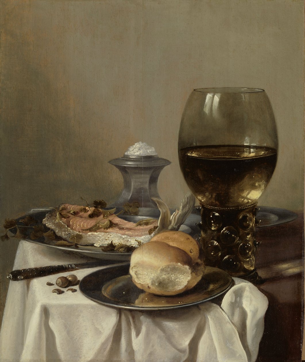 Nature morte avec un sel, vers 1640-45 - Pieter Claesz