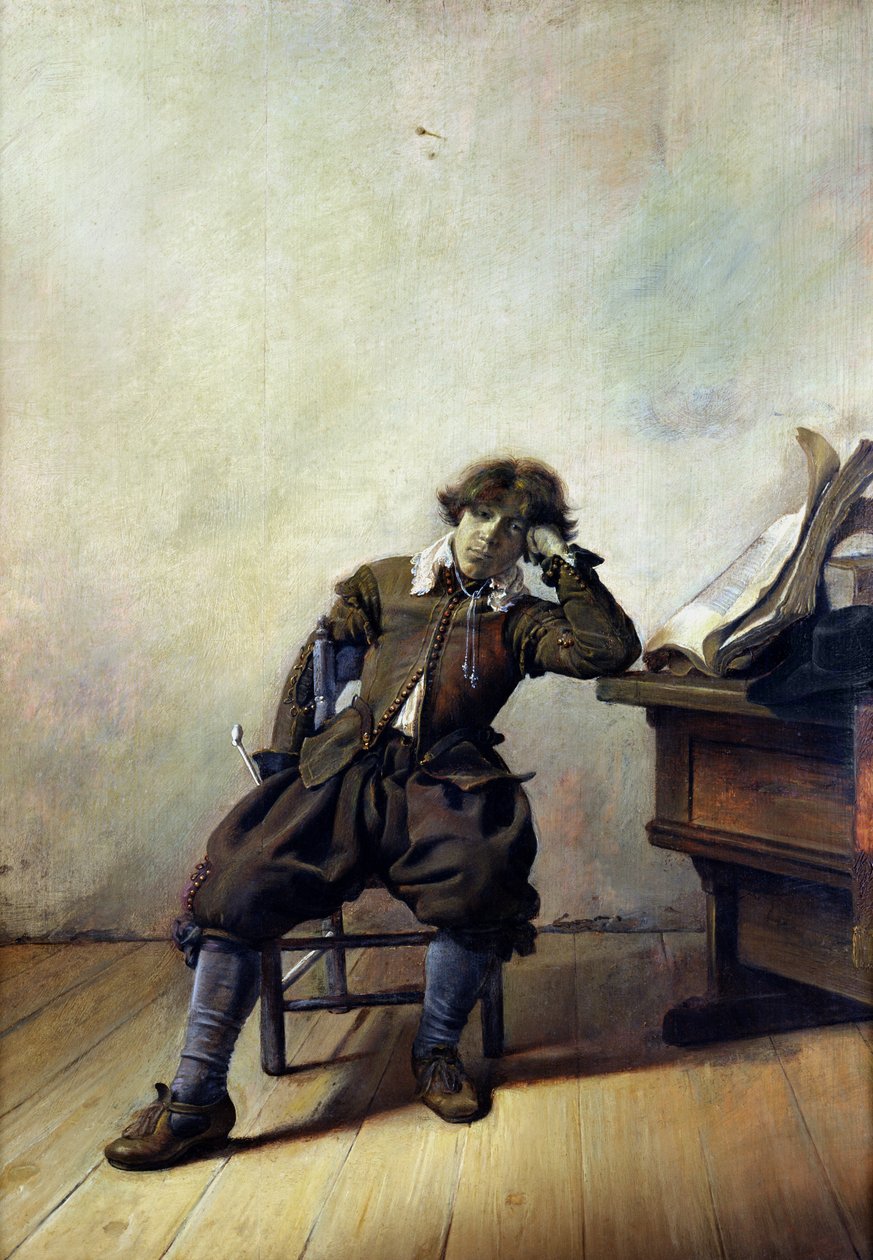 Un Jeune Étudiant dans son Étude ou, Le Fumeur, vers 1630-33 - Pieter Codde