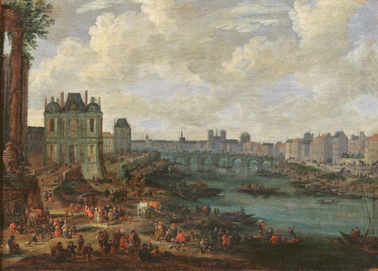 La Seine et la Porte de la Conférence, vers 1689 - Pieter, I Casteels