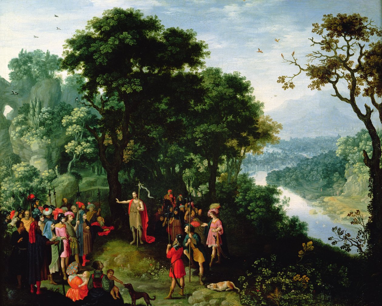 Saint Jean-Baptiste prêchant dans le désert - Pieter Schoubroeck