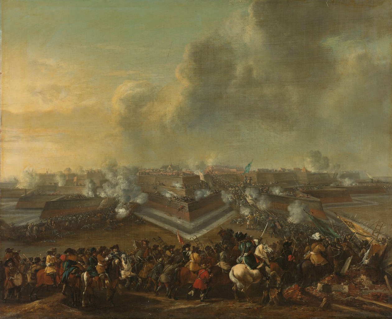 Assaut sur la ville de Coevorden le 30 décembre 1672 - Pieter Wouwermans or Wouwerman