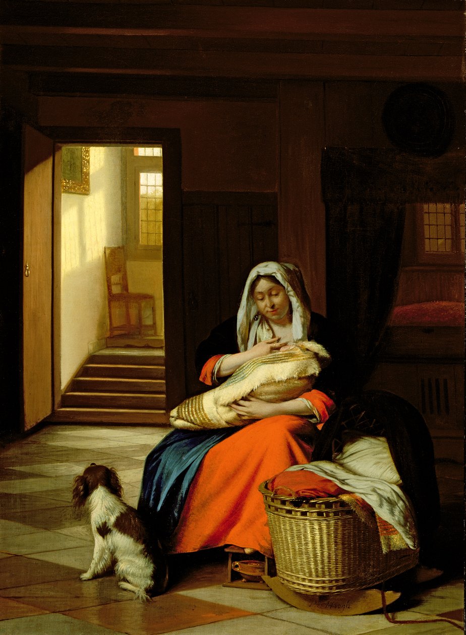 Mère allaitant son enfant, 1674-76 - Pieter de Hooch