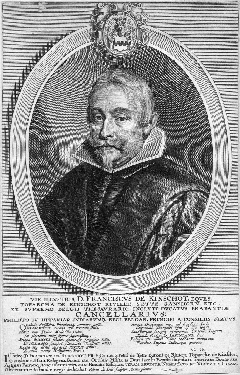 Portrait gravé - Pieter de Jode