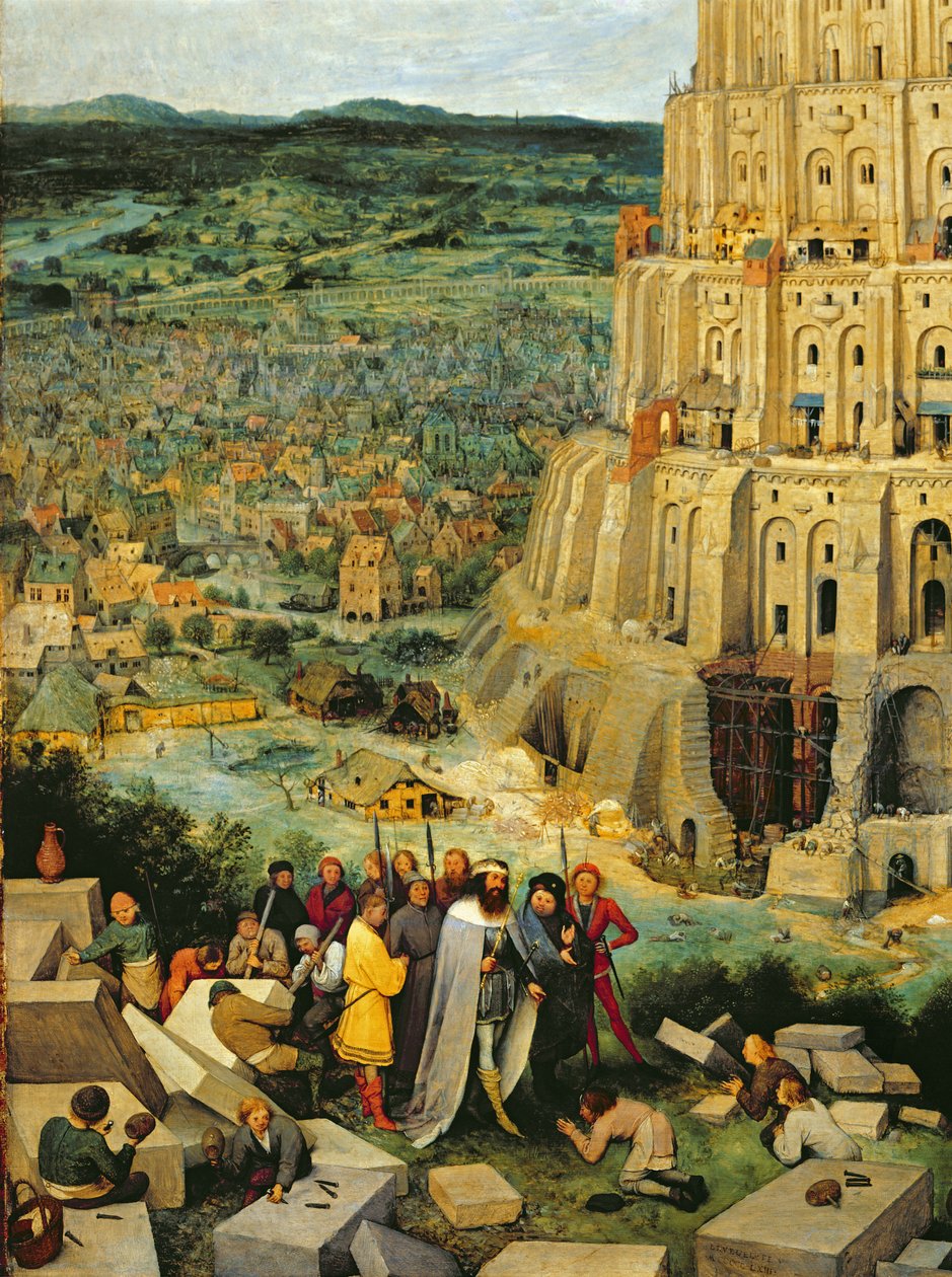 La Tour de Babel, 1563 (détail) - Pieter Bruegel the Elder