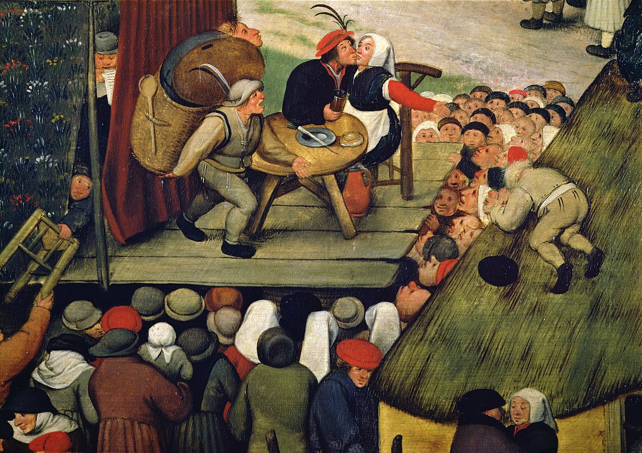 Foire avec une Présentation Théâtrale, c.1600 (détail) - Pieter Brueghel the Younger