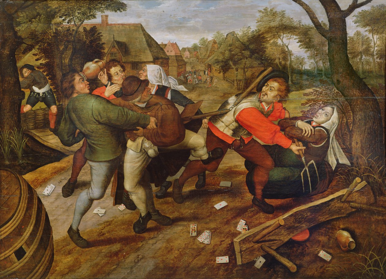 Rixe de paysans - Pieter Brueghel the Younger