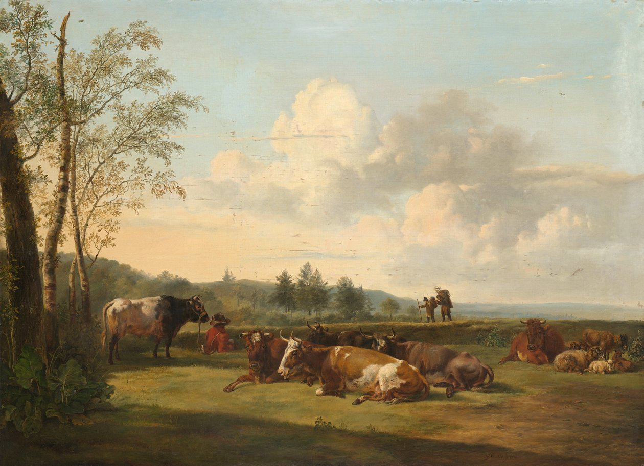 Paysage avec bétail - Pieter van Os  