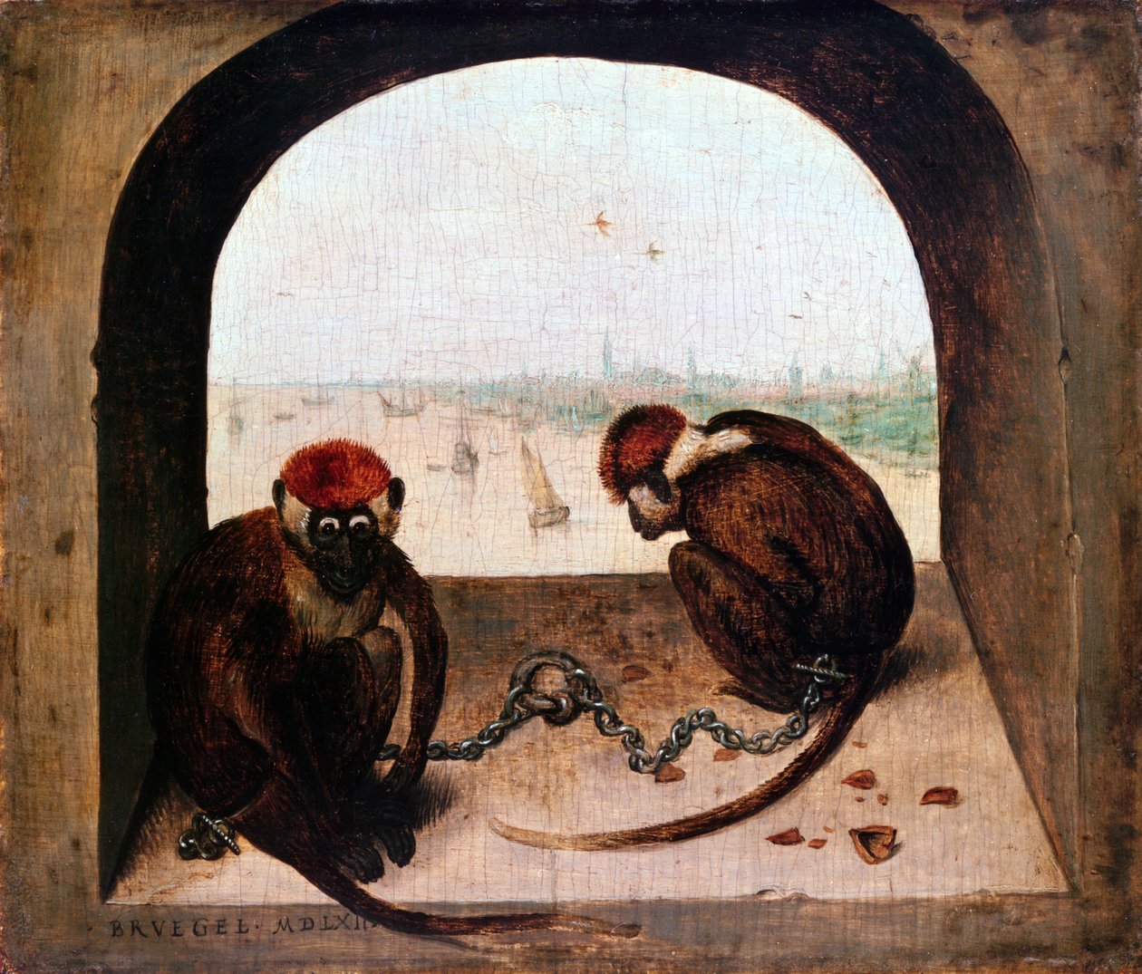 Deux singes, 1562 - Pieter Bruegel the Elder