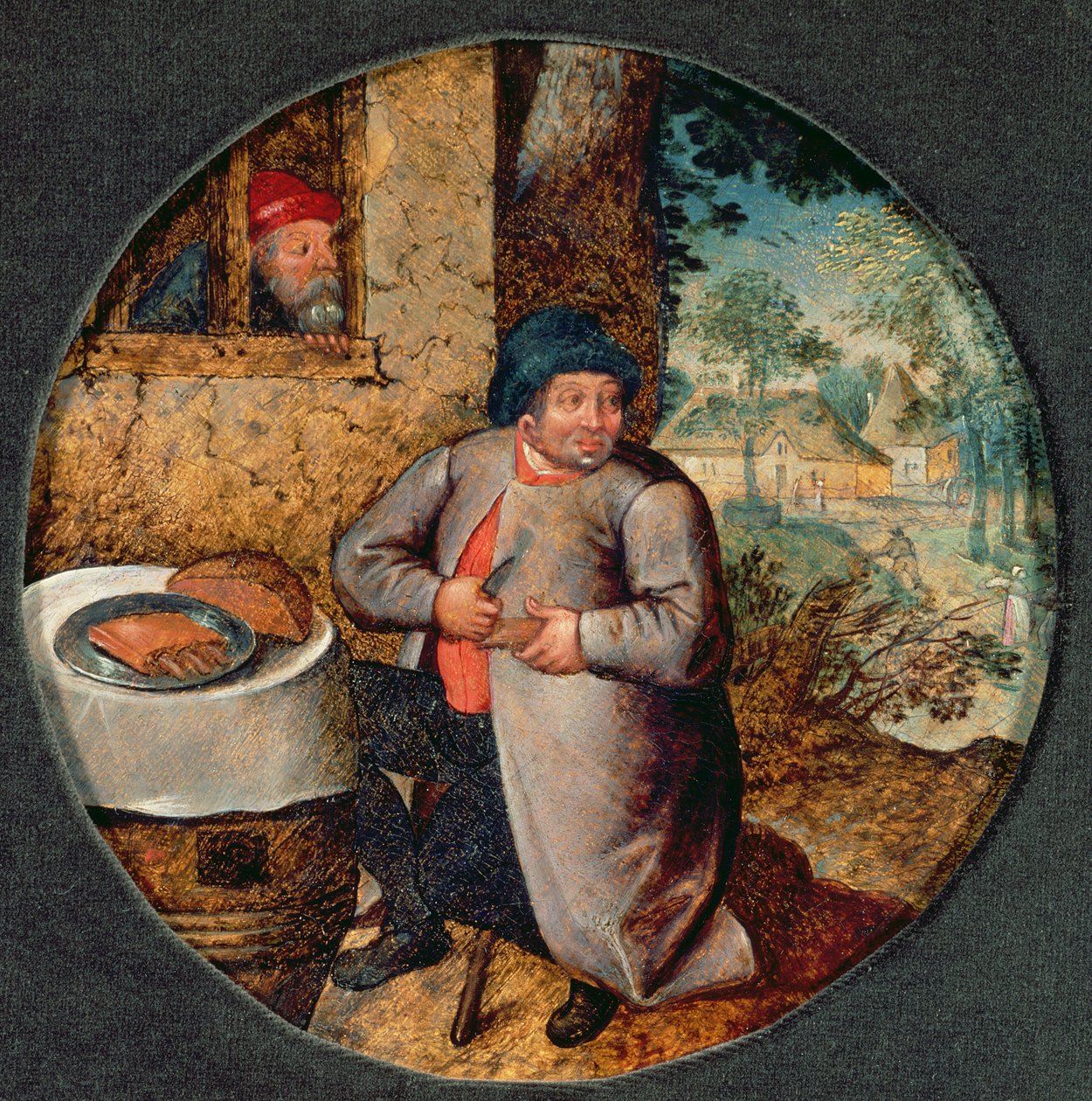 Proverbe flamand : La gourmandise - Pieter Brueghel the Younger