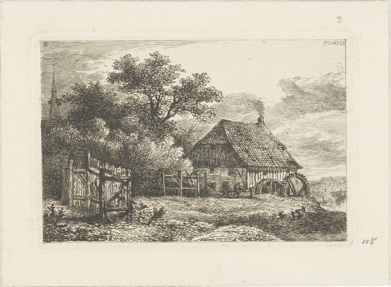 Paysage avec moulin à eau - Pieter Casper Christ