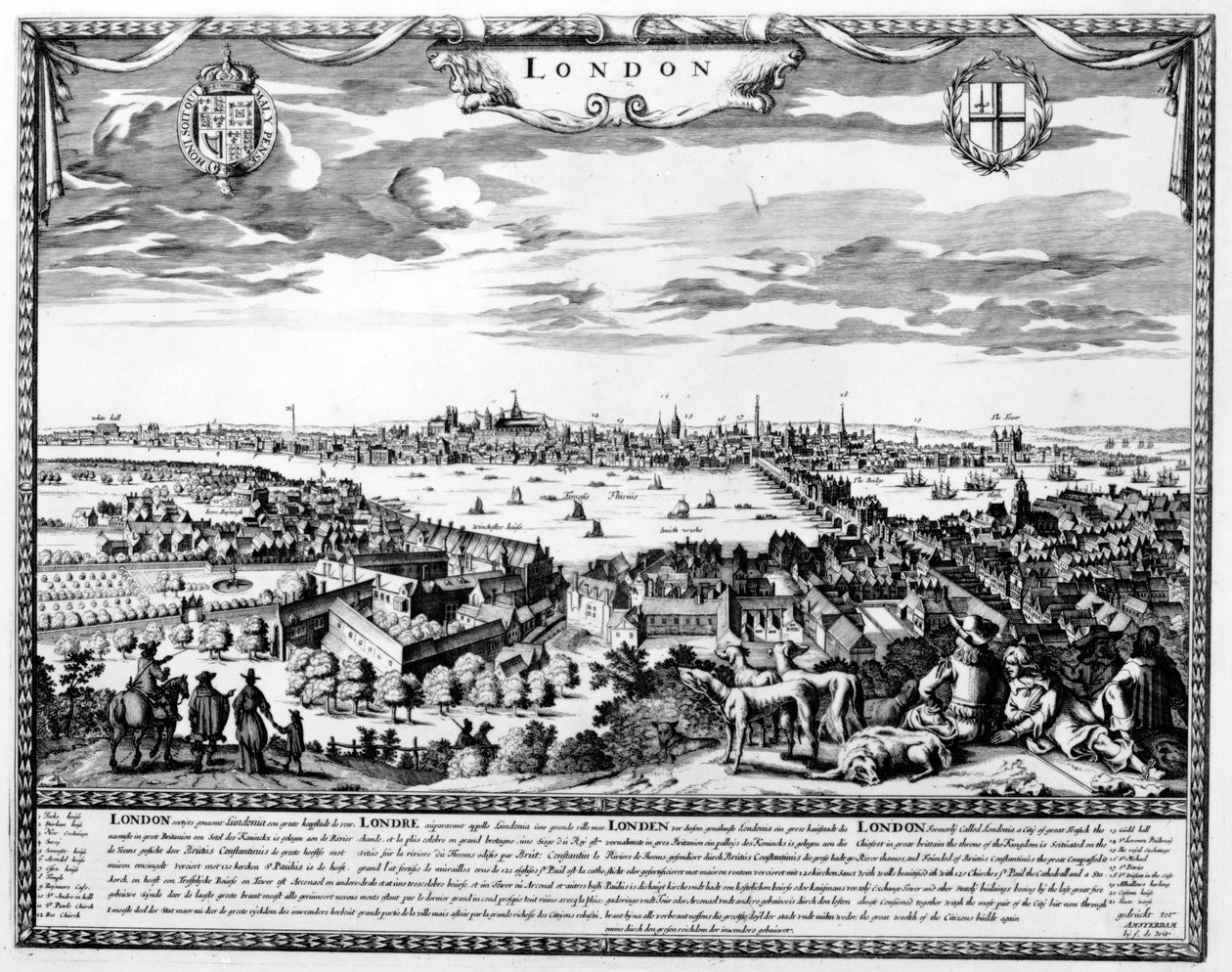 Vue de Londres, vers 1700 - Pieter Hendricksz Schut