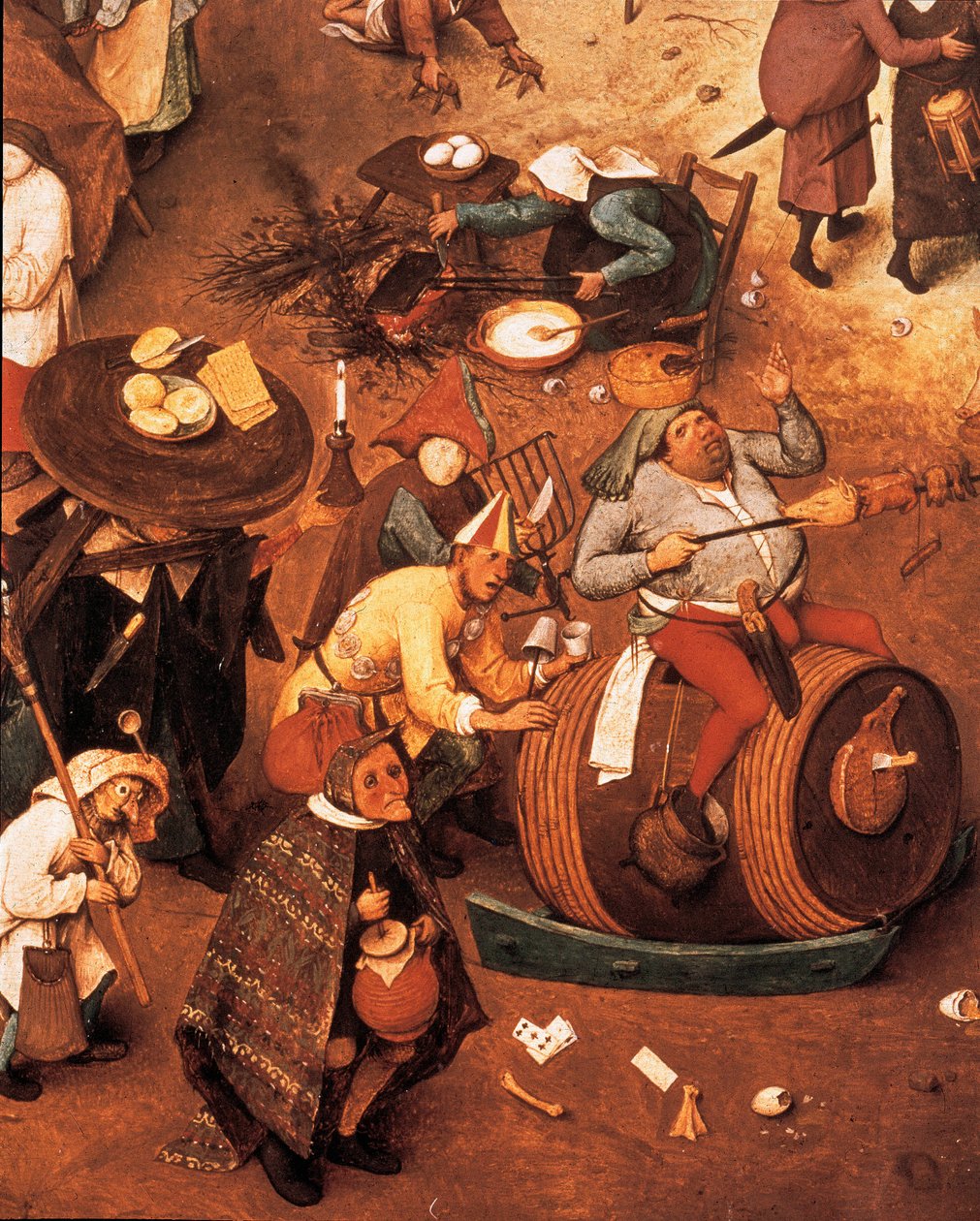 Combat entre Carnaval et Carême (détail) - Pieter I Bruegel