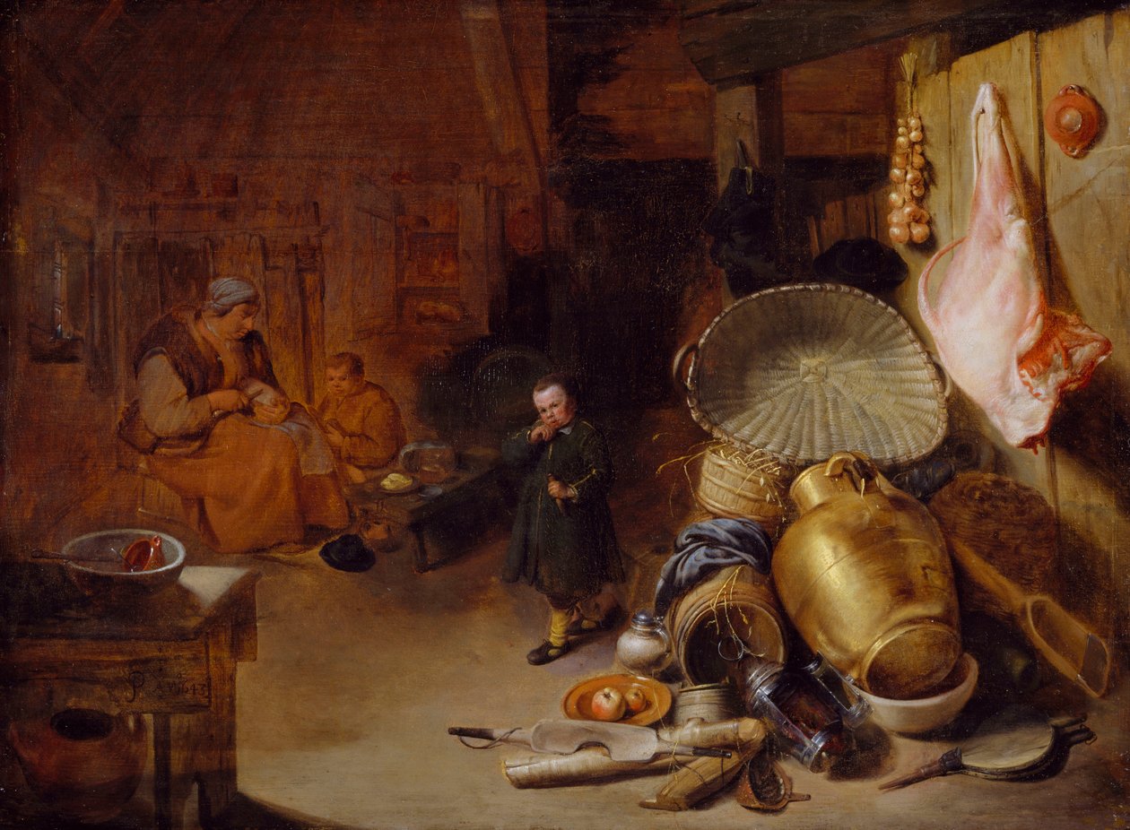 Intérieur avec figures, 1643 - Pieter Jacobsz Duyfhuysen