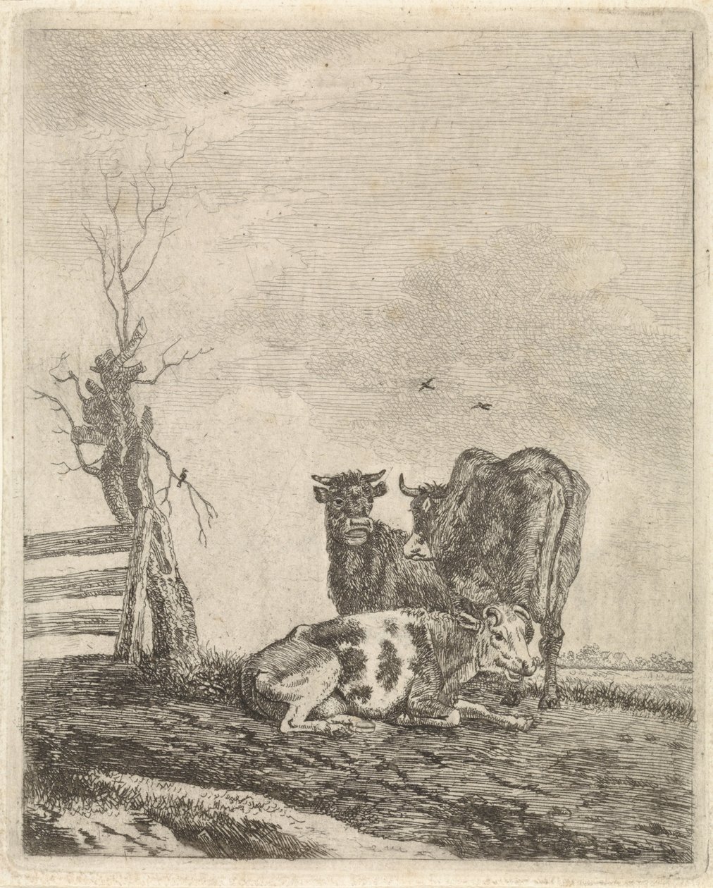 Paysage avec trois vaches - Pieter Janson