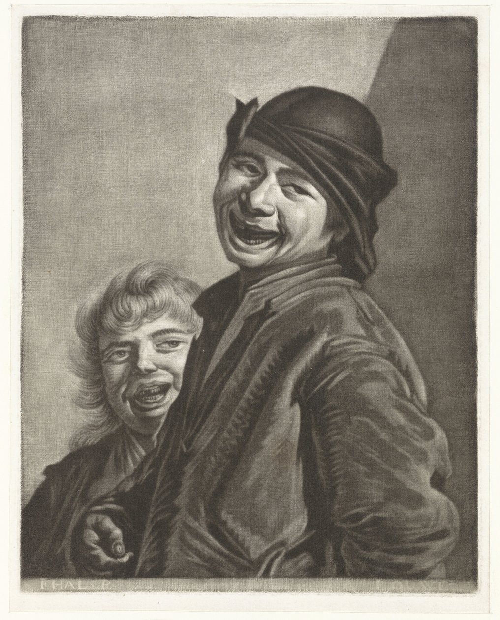 Deux garçons riant - Pieter Louw
