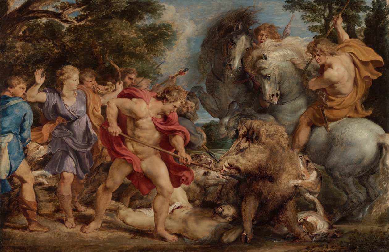 La Chasse au sanglier de Calydon, c. 1612 - Peter Paul Rubens