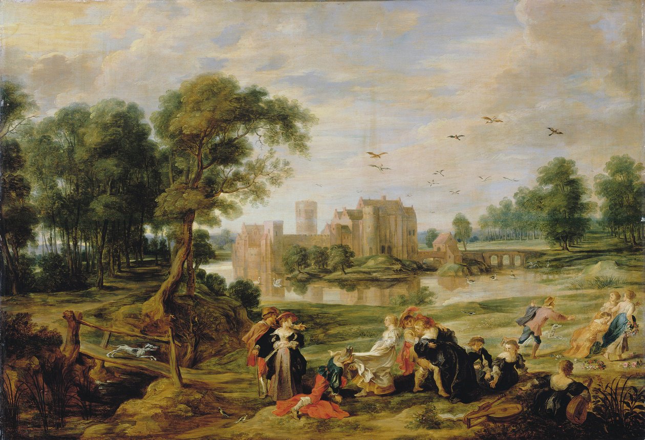 Le parc du château à Ekeren, 1527-1530 - Pieter Paul Rubens