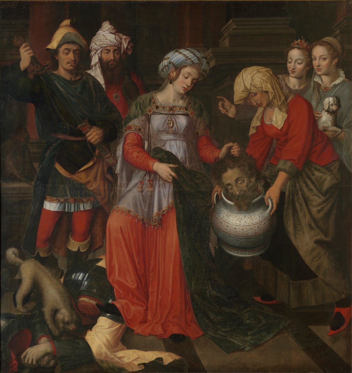 Tomyris recevant la tête de Cyrus, 1610 - Pieter Pieters