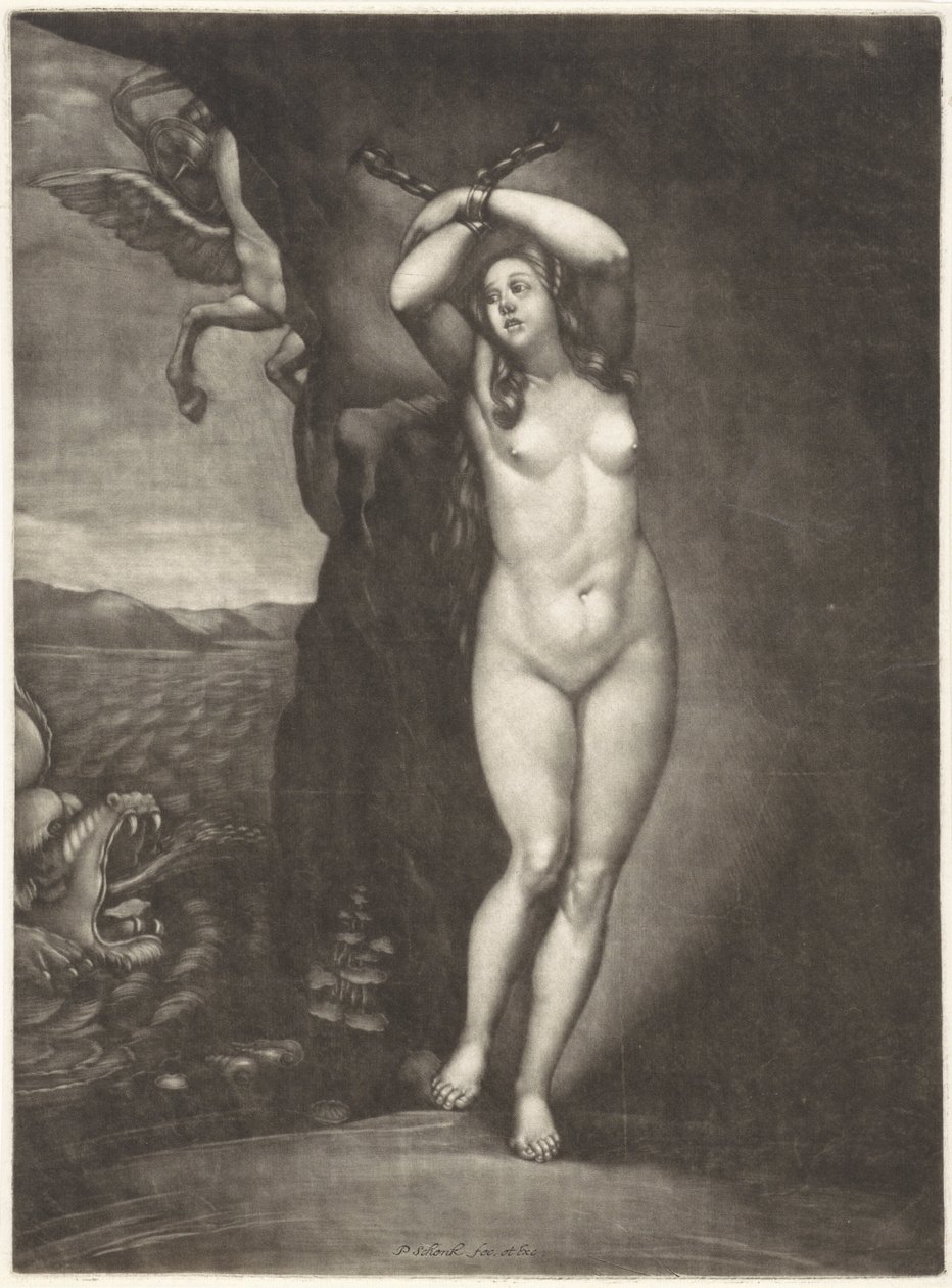 Andromède enchaînée au rocher - Pieter Schenk (I)