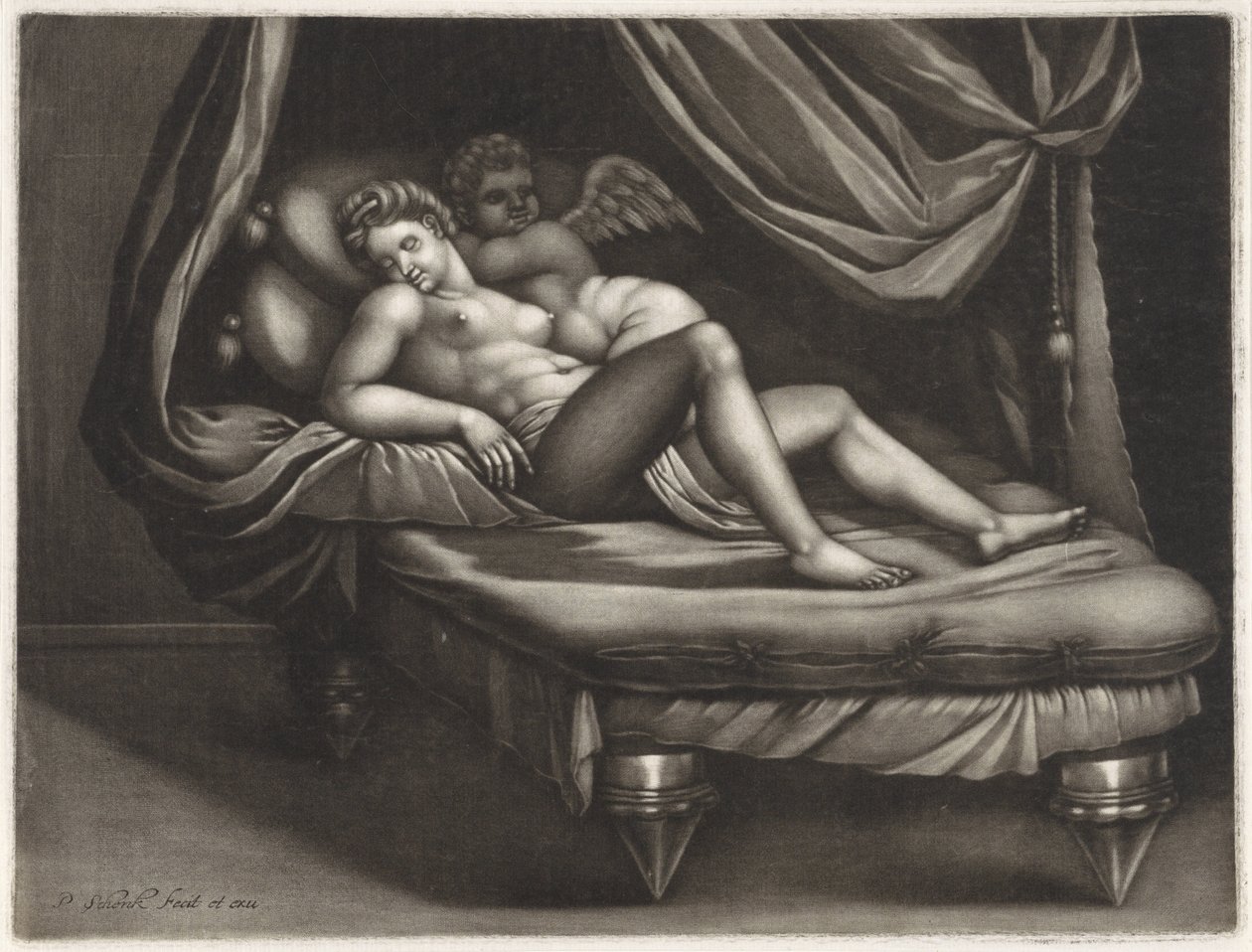 Cupido en Psyche - Pieter Schenk (I)