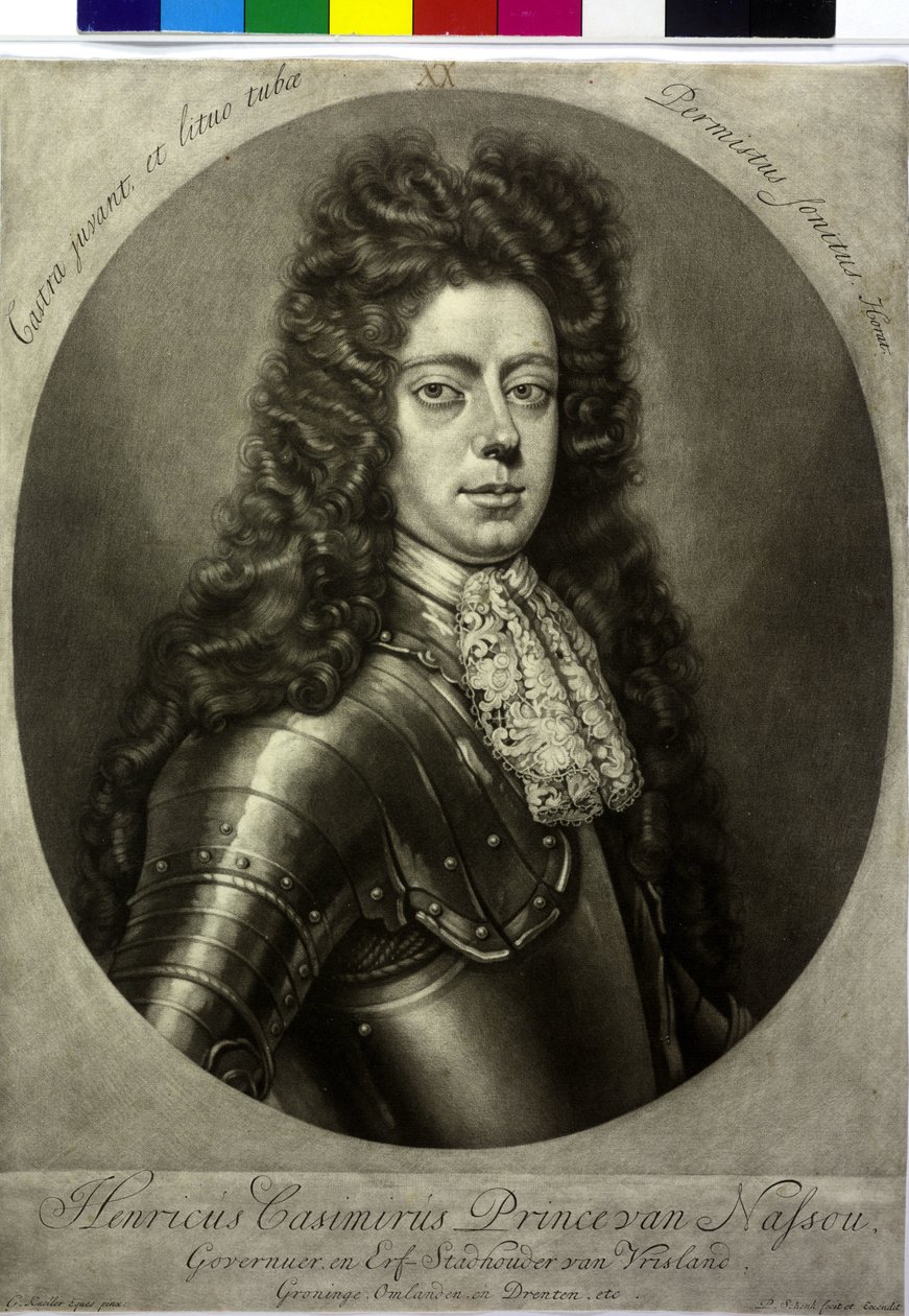 Henri Casimir II, comte de Nassau-Diez (gravure) - Pieter Schenk