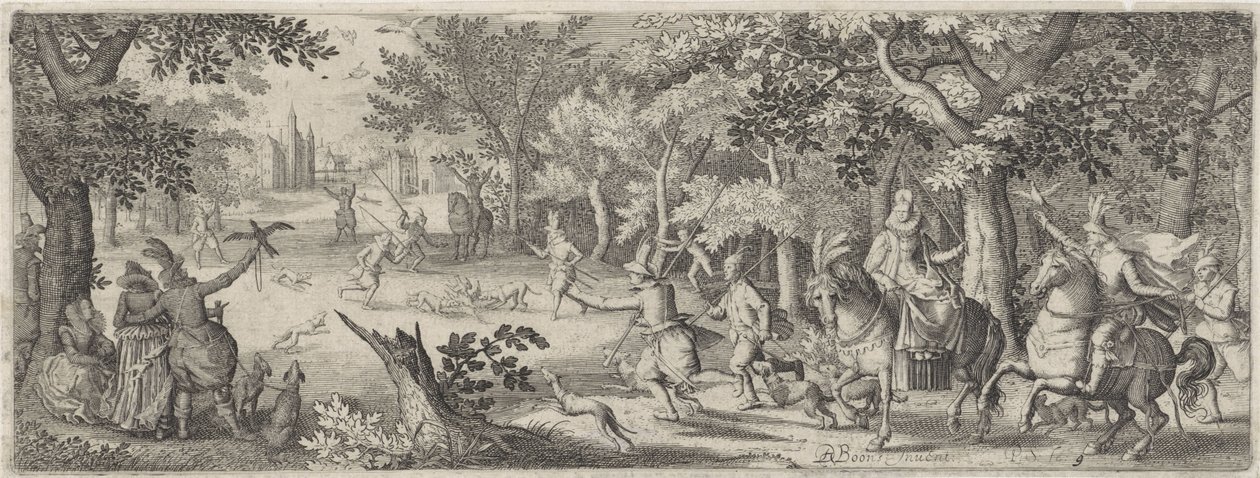 Chasse au héron - Pieter Serwouters