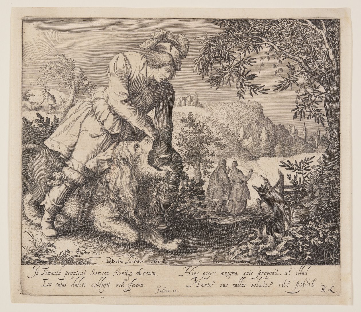 Samson et le lion - Pieter Serwouters