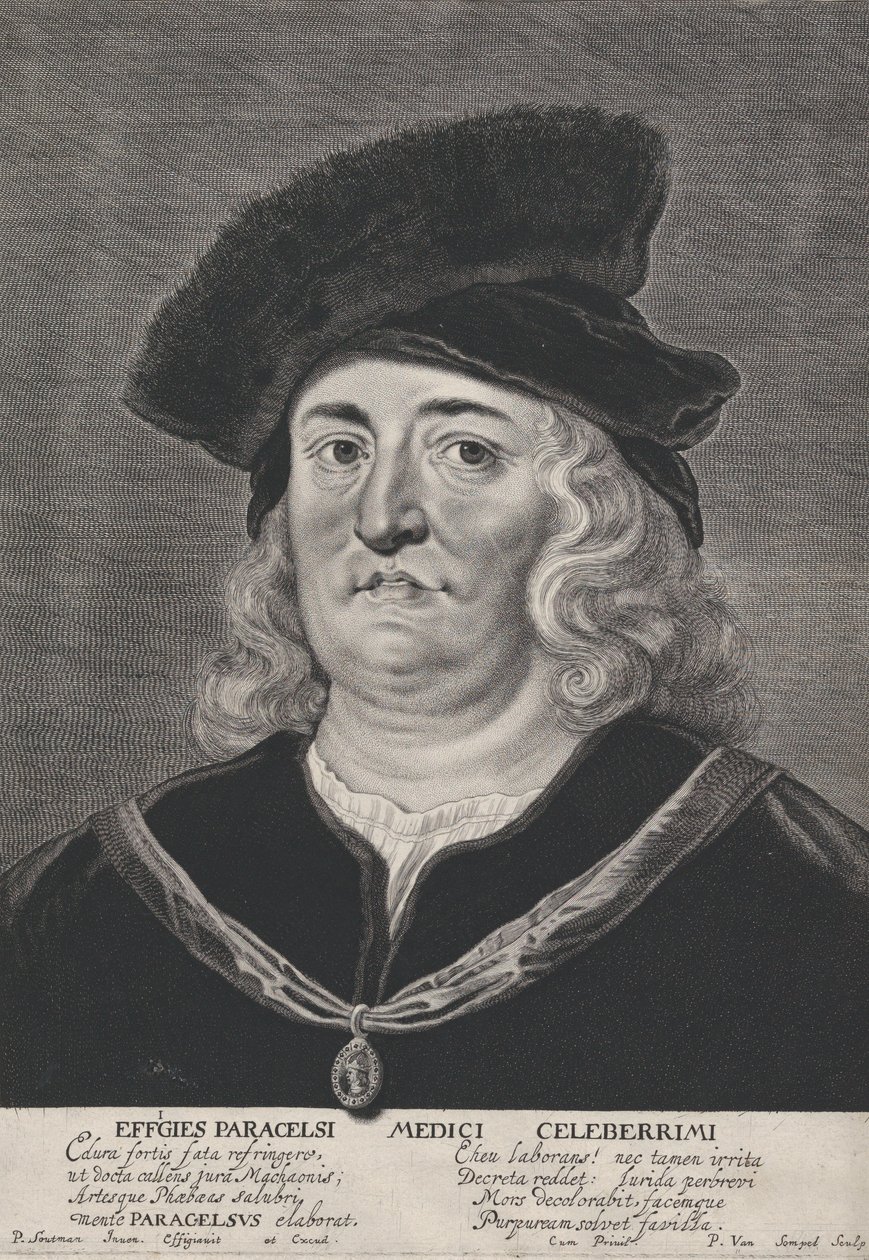 Portrait de Théophraste Paracelse, 1615-43 - Pieter Soutman