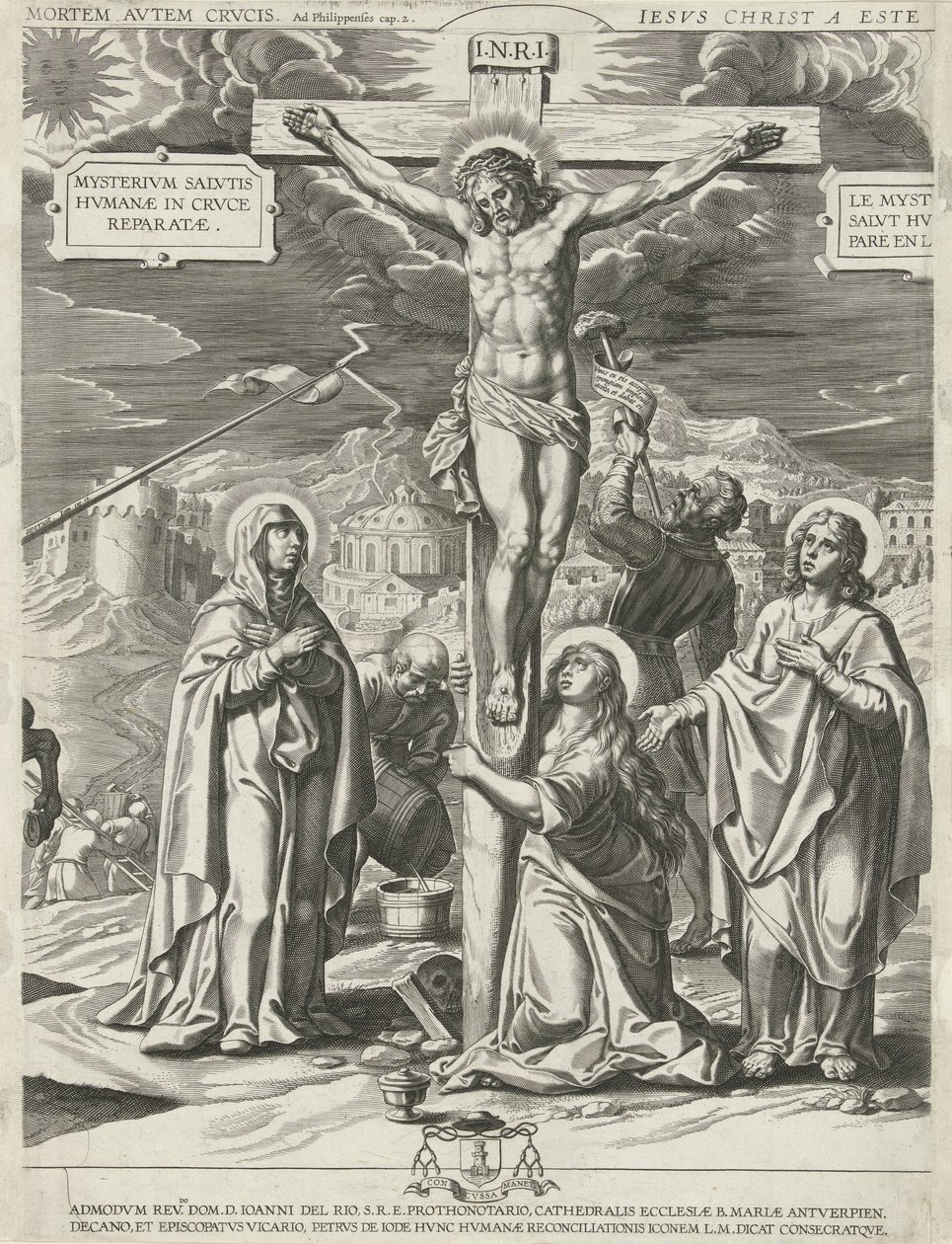 Crucifixion du Christ (partie centrale) - Pieter de Jode (I)