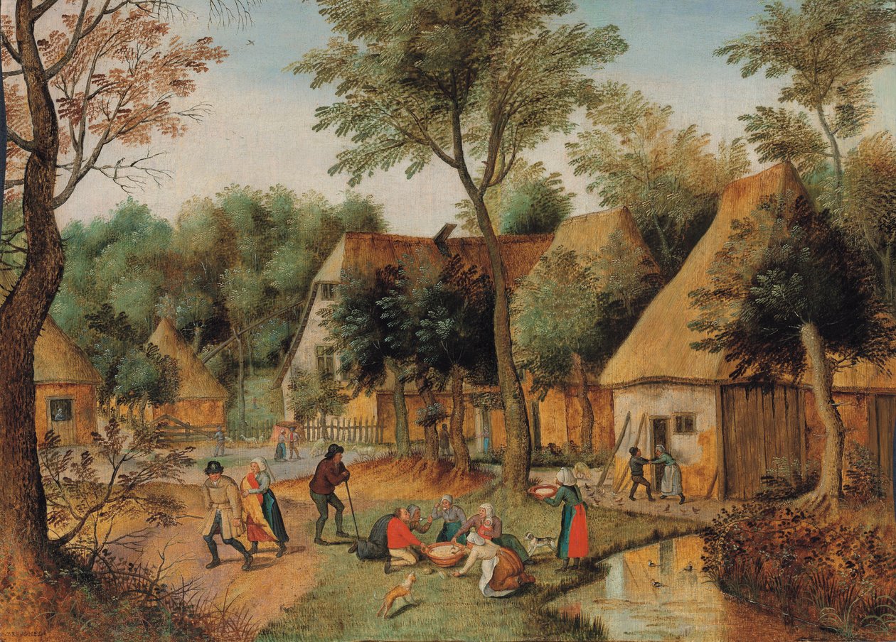 Repas à la campagne - Pieter Brueghel the Younger