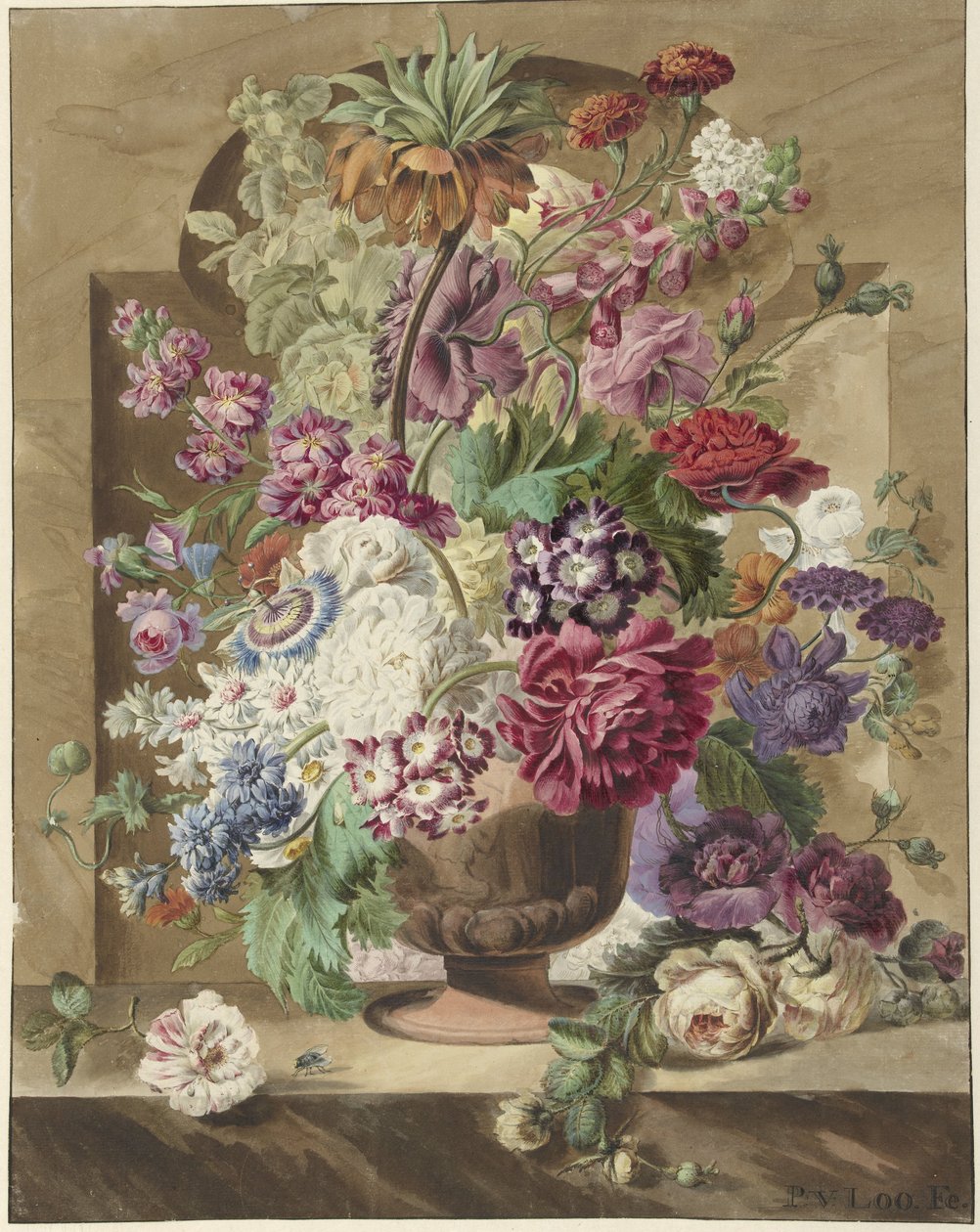 Bouquet de fleurs - Pieter van Loo