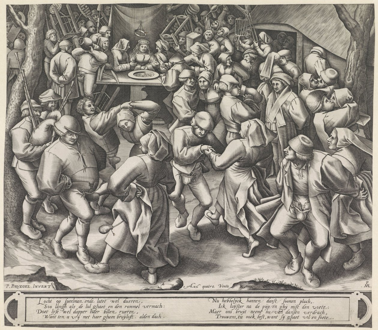 Danse à un mariage paysan - Pieter van der Heyden