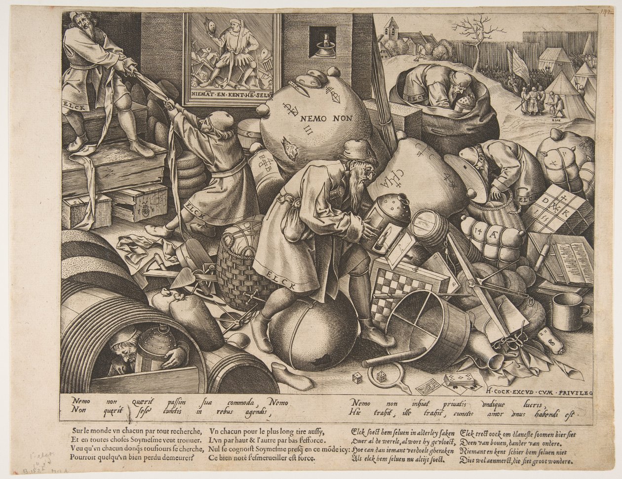Everyman, vers 1558 - Pieter van der Heyden