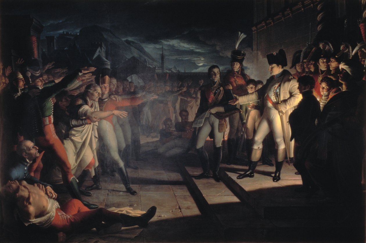 Le serment des Sassoni à Napoléon Bonaparte (1769-1821) après la bataille de Iéna-Auerstadt, 14 octobre 1806 - Pietro Benvenuti