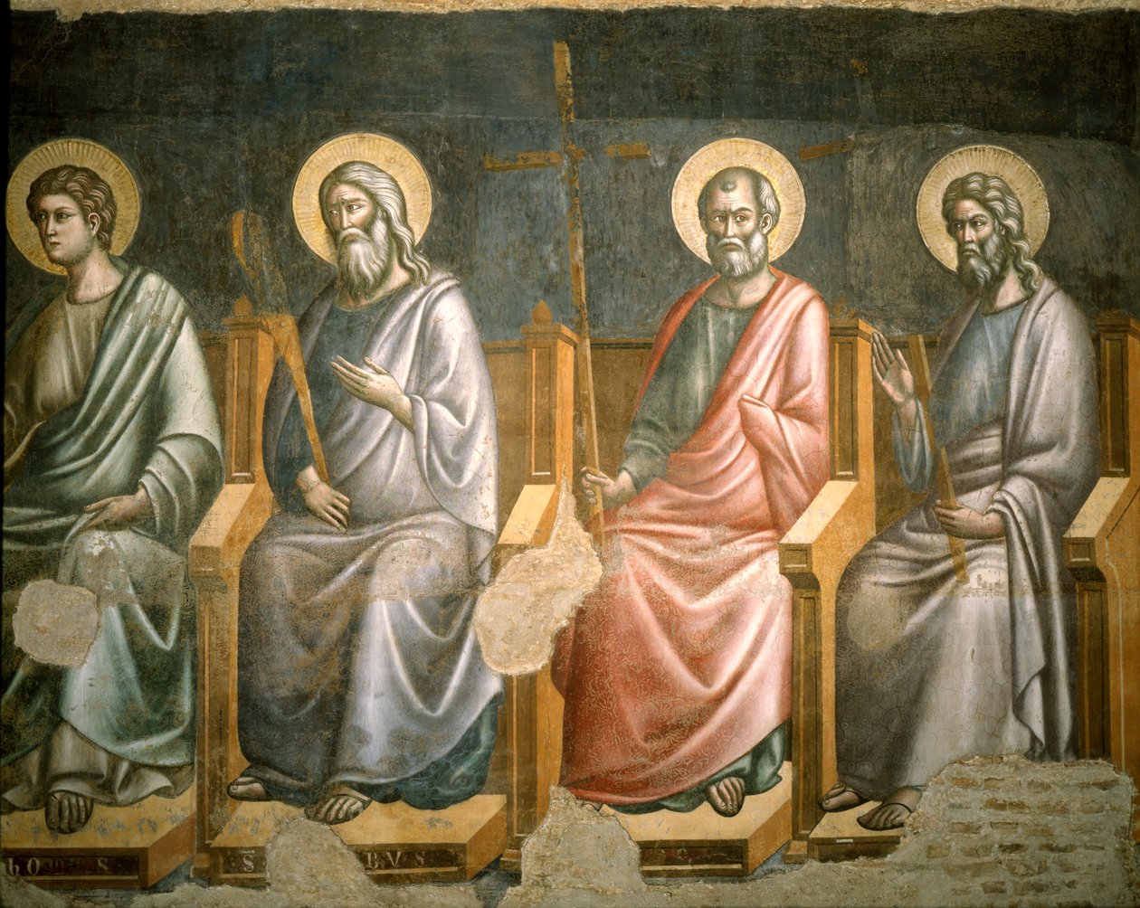 Figures de Saints, (détail) du Jugement Dernier - Pietro Cavallini