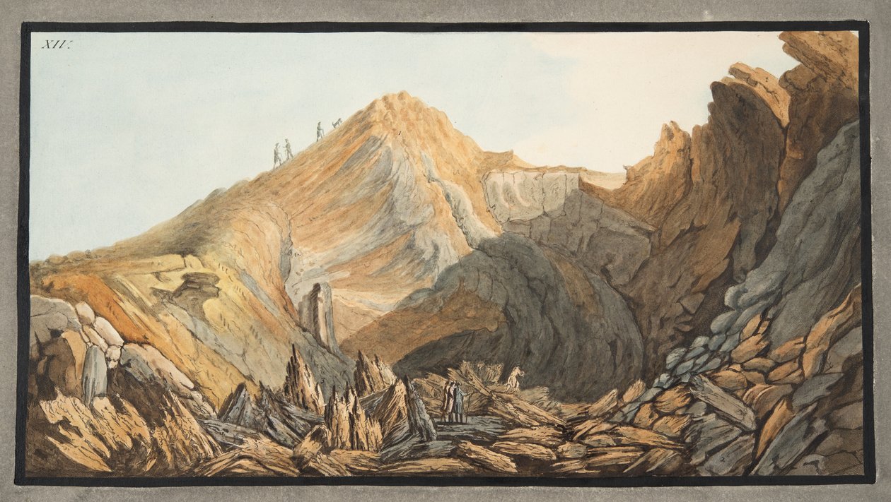 Vue du cratère, ou à l