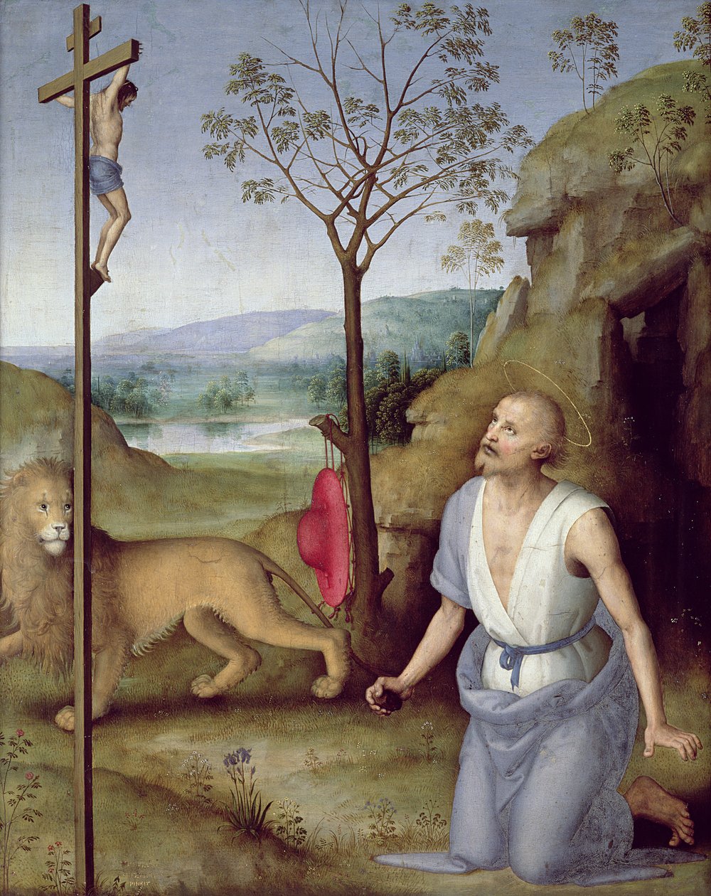 Saint Jérôme dans le désert, c.1499-1502 - Pietro Perugino