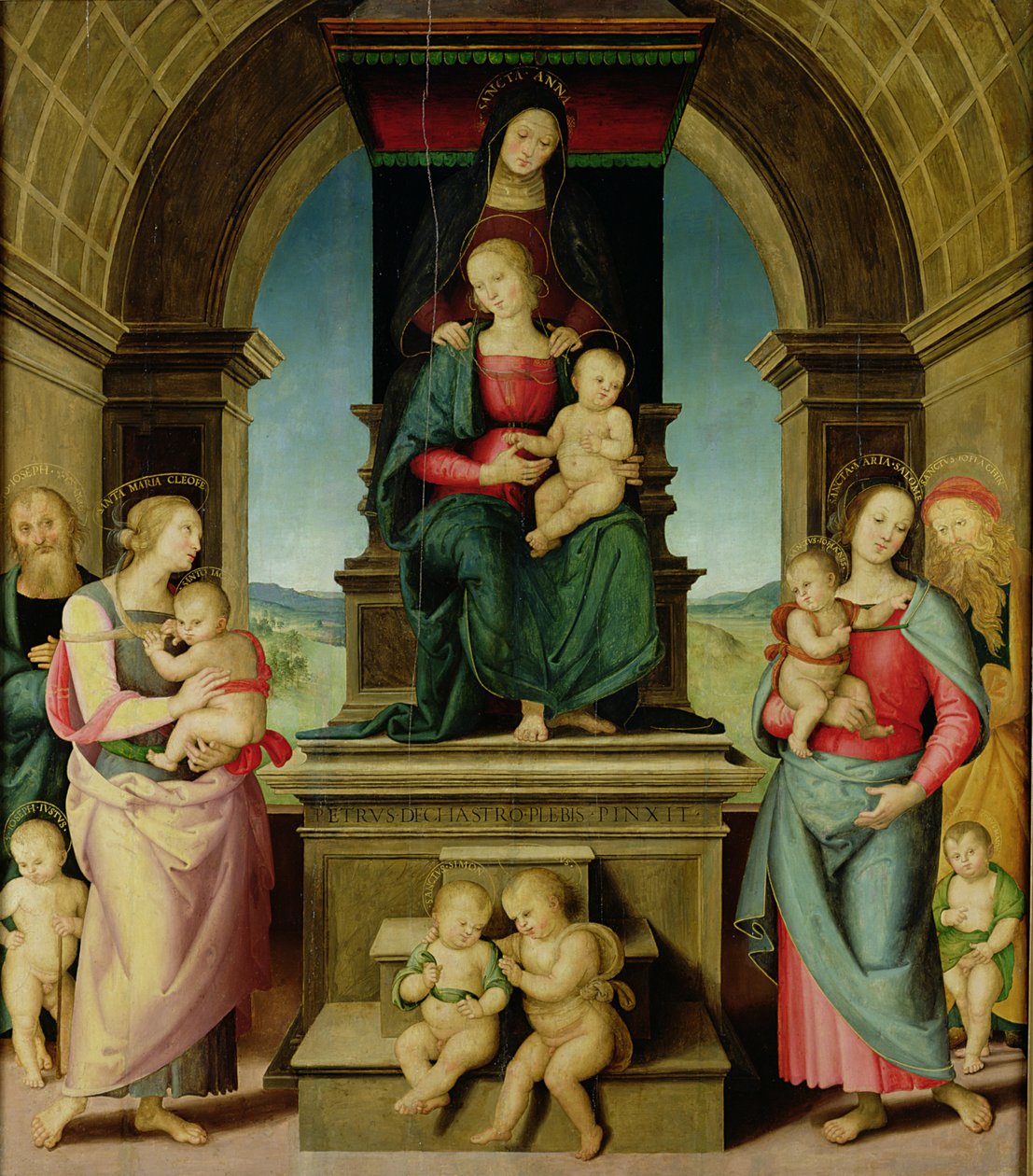 La famille de Sainte Anne, c.1507 - Pietro Perugino