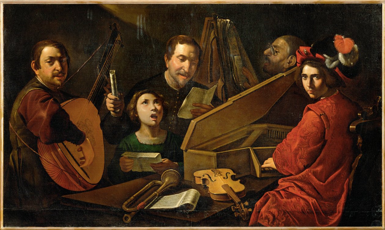 Concert de musiciens et de chanteurs ... - Pietro (attr. to) Paolini