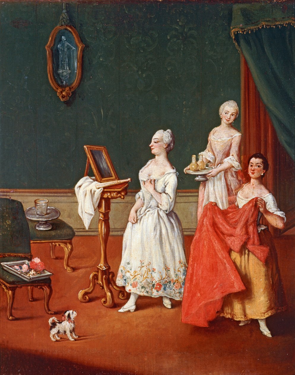 La toilette ... (huile sur toile) - Pietro (circle of) Longhi