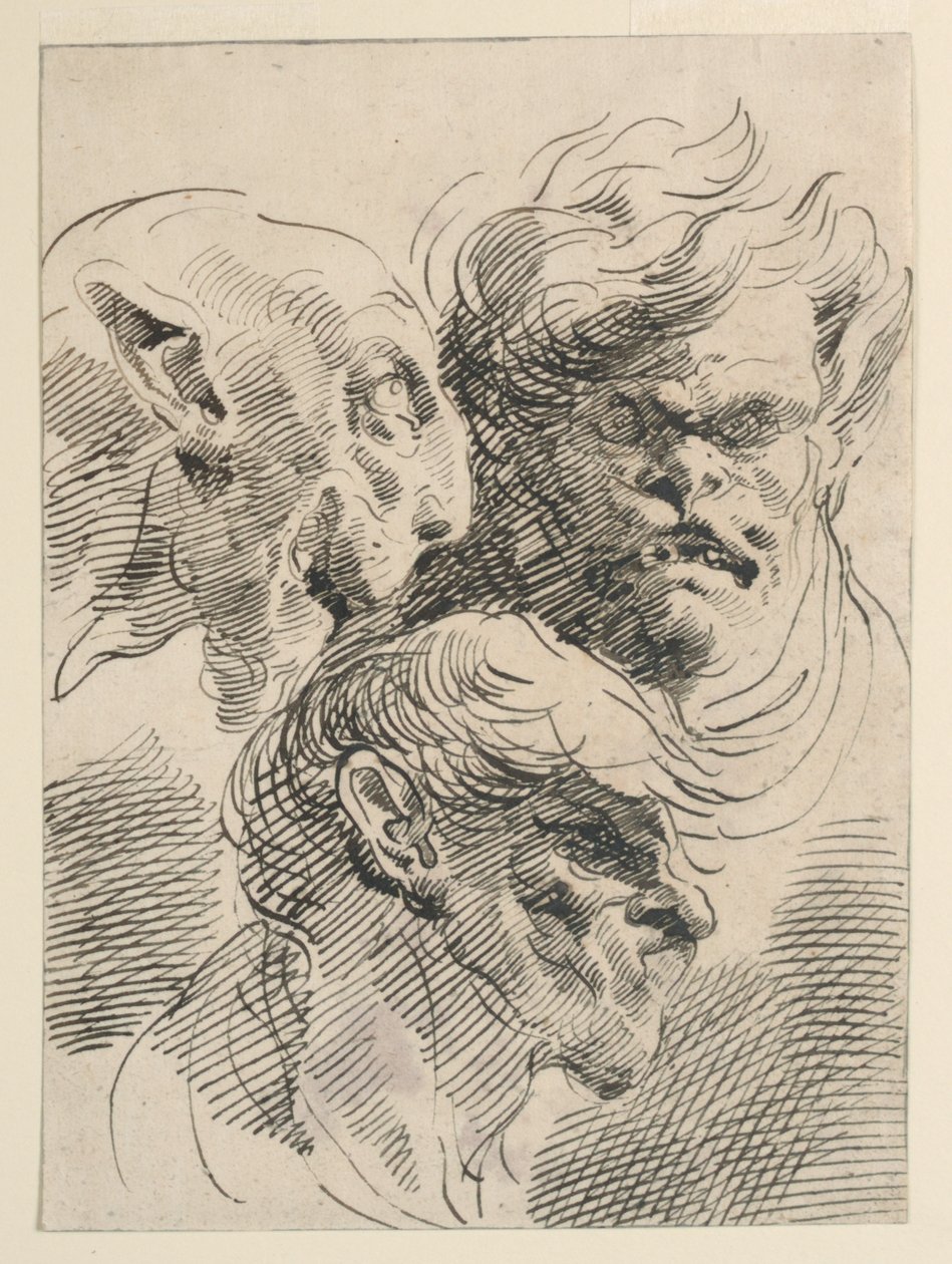 Têtes grotesques - Pietro Antonio Novelli
